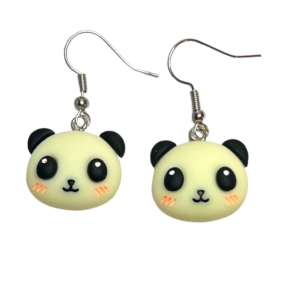 Cute Panda Drop Earrings
